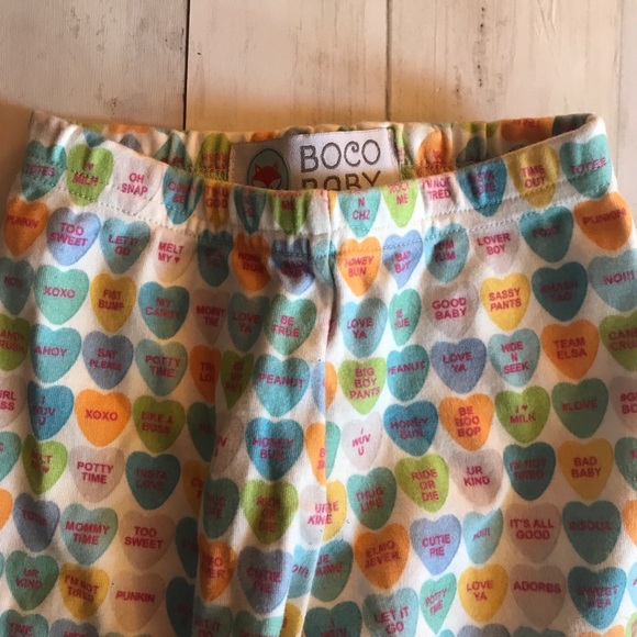 Boco Baby Conversation Heart Baby Pants, 12 months - Picture 5 of 7